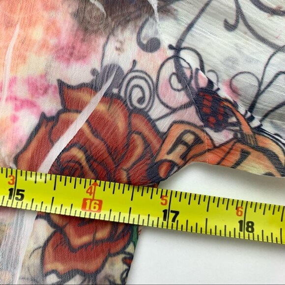 Vintage western Style Long  Sleeved Button Up Blouse - Picture 9 of 12